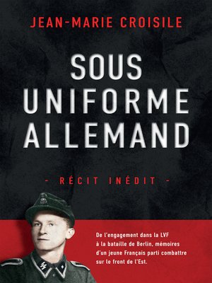 cover image of Sous uniforme allemand: Récit inédit